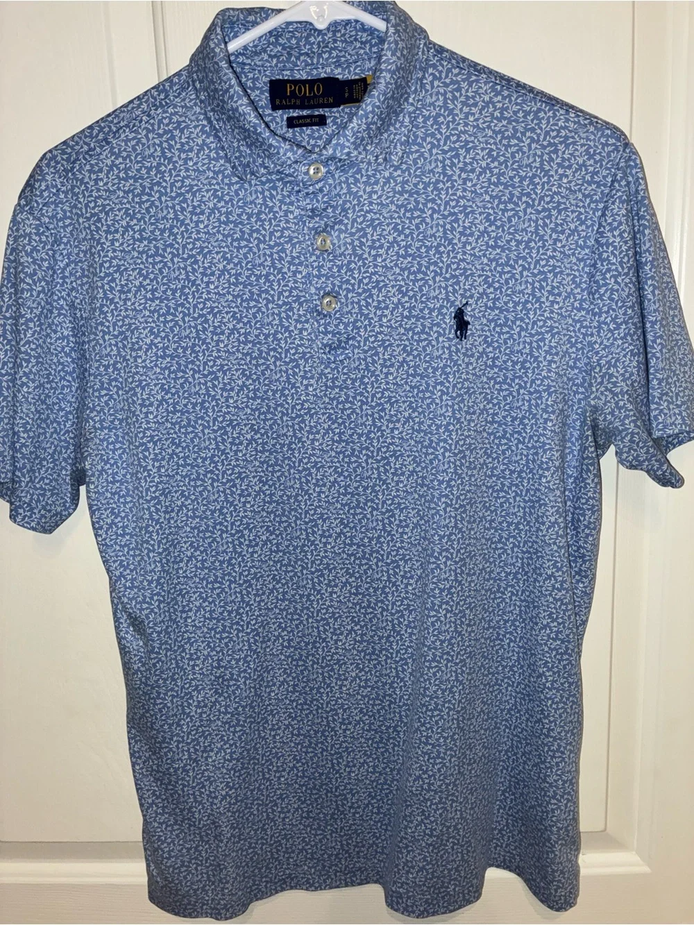 Polo by Ralph Lauren Floral Vine Pattern Polo Shirt